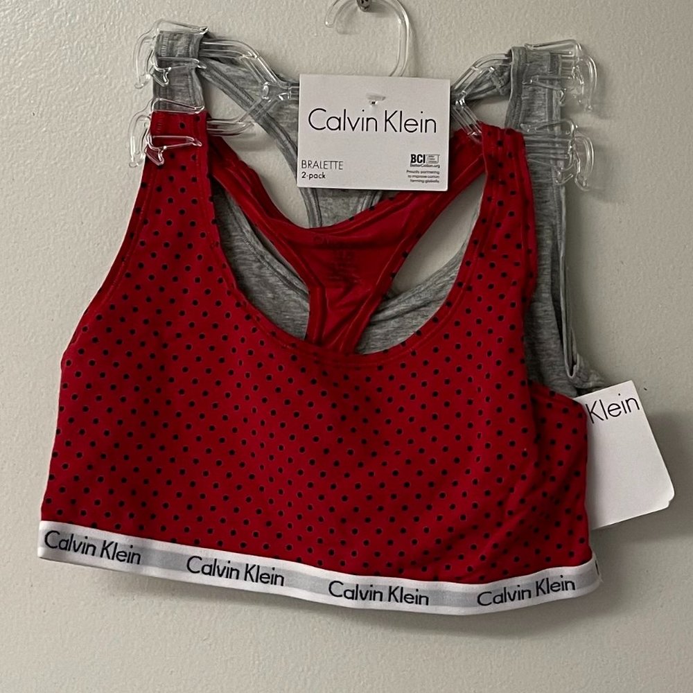 NWT! Calvin Klein Girls' Modern‎ Cotton Bralette M